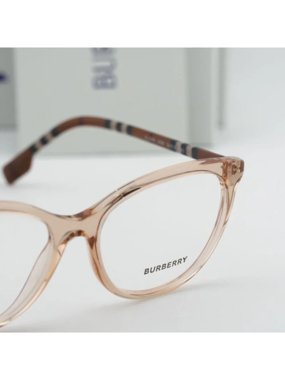 Burberry BE2389 4088 Geometric Eyeglasses 52mm - Shiny Peach
